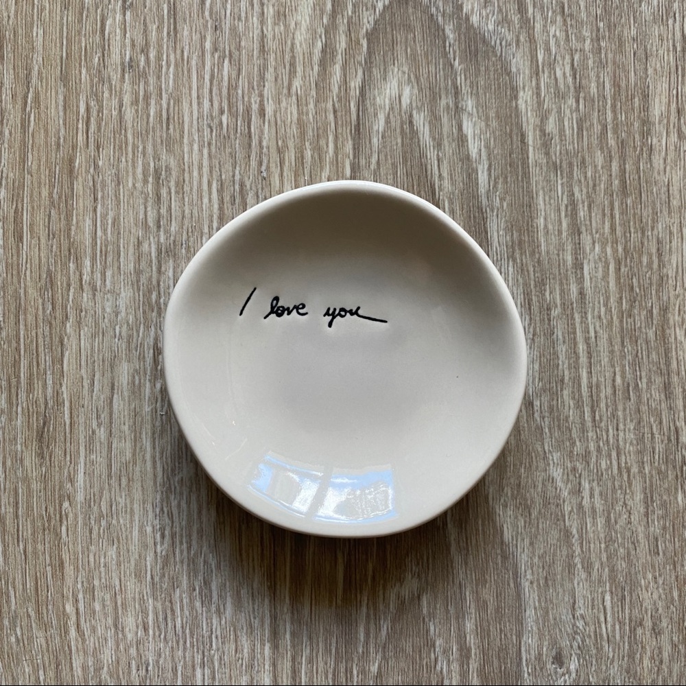 Magnolia I Love You Trinket Dish